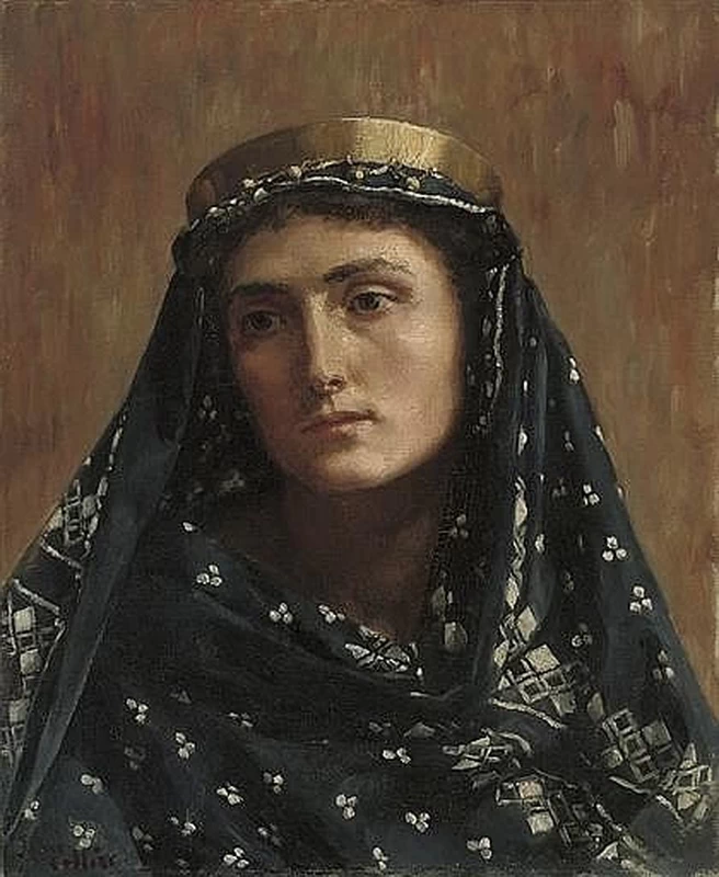 John Collier - 104, Ritratto di una signora in abito orientale